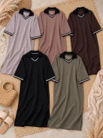 کفتان یقه دار - (عمده پک 5 عددی) - HDR - شناسه 00204014