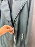 کت چرم جیب دار گرم بالا تک رنگ مشکی - (عمده پک 2 عددی) - SB - شناسه 00209006 - تصویر 5